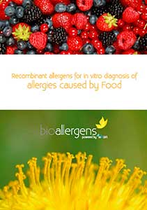 Recombinant allergens for in vitro diagnosis of allergies caused by Food