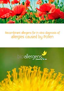 Recombinant allergens for in vitro diagnosis of allergies caused by Pollen