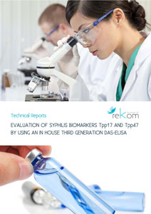 Evaluation of syphilis biomarkers Tpp17 and Tpp47 by using an in house third generation DAS-ELISA